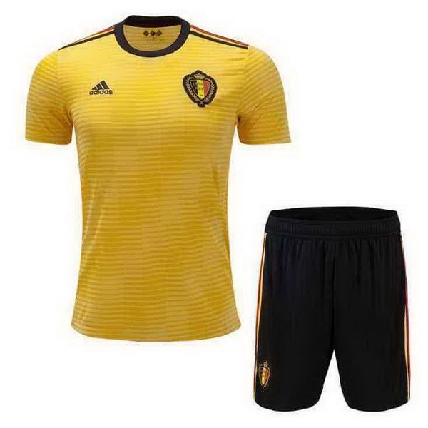 Maillot Football Belgique Exterieur Enfant 2018 Jaune